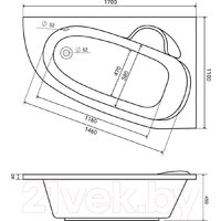 Lauter Valencia 170x110 2102170R (с ножками) Image #14