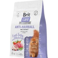 Brit Care Superpremium Anti-Hairball с белой рыбой и индейкой (вывод шерсти) 400 г