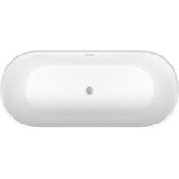 Ванна Wellsee Shell 140x70 28170101R (отдельностоящая ванна белый глянец, экран, ножки, сифон-автомат хром) - Превью изображения №4 — Интернет-Магазин TECNO.BY