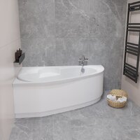 Lauter Valencia 170x110 2102170L (с ножками, лицевым экраном и сифоном 21Y32001 матовый черный) Image #10