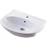 Runo Тумба с умывальником Эко 60 + Уют 60 (напольная, белый/серый бетон) Image #2