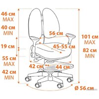 Компьютерное кресло TetChair Miracle (розовый) - Превью изображения №18 — Интернет-Магазин TECNO.BY