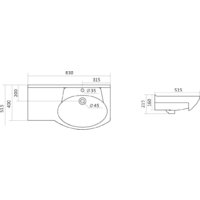 Santek Коралл-83 83x51.5 [1.WH11.0.225] Image #2
