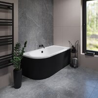 Lauter Bliss 170 P 21201072P (с ножками, лицевым экраном черного цвета и сифоном 21Y32001 матовый черный) Image #9