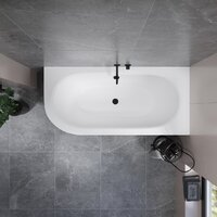 Lauter Bliss 170 P 21201072P (с ножками, лицевым экраном черного цвета и сифоном 21Y32001 матовый черный) Image #10