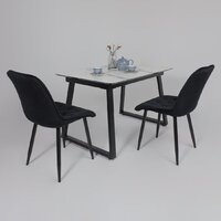 Lepremo AV 1208 HPL+МДФ раздвижной 1200-1600x800 (мрамор белый/черный) Image #16