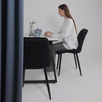 Lepremo AV 1208 HPL+МДФ раздвижной 1200-1600x800 (мрамор белый/черный) Image #20