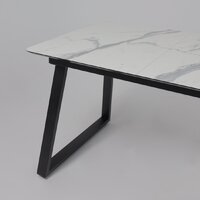 Lepremo AV 1208 HPL+МДФ раздвижной 1200-1600x800 (мрамор белый/черный) Image #11