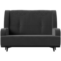 Лига диванов Неаполь 2-х местный (велюр серый) Image #4