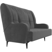 Лига диванов Неаполь 2-х местный (велюр серый) Image #5