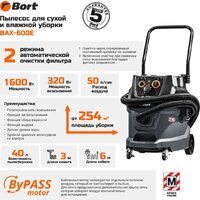 Пылесос Bort BAX-600E - Превью изображения №22 — Интернет-Магазин TECNO.BY
