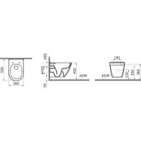 Унитаз подвесной Vitra S50 7740B003-0850 - Превью изображения №3 — Интернет-Магазин TECNO.BY