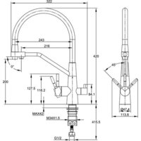 Cersanit Vivo однорычажный с фильтром с гибким изливом 68217 (хром) Image #15