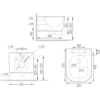 Roxen Cube Tornado Bidet в комплекте с инсталляцией StounFix Dual Fresh 6 в 1 868496 (кнопка: черный матовая) Image #16