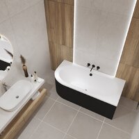 Lauter Bliss 170 P 21201072P (с ножками, лицевым экраном черного цвета и сифоном 21Y31001 матовый черный) Image #13