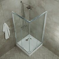 Triton Вента 100x100 (хром, с поддоном) Image #10