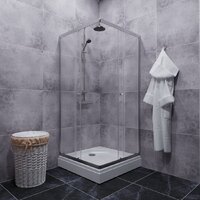 Triton Вента 100x100 (хром, с поддоном) Image #7