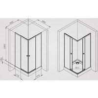 AM.PM X-joy 90x90 W94G-403-9090-MT1K (серебристый/прозрачное стекло) Image #7