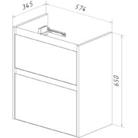 Lemark Тумба под умывальник Combi 60 LM03C60T (белый глянец) Image #28