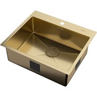 Кухонная мойка ZorG Zerox 59 IF PVD Gold - Превью изображения №2 — Интернет-Магазин TECNO.BY