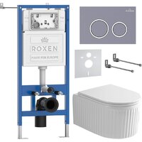 Roxen Royal Matt в комплекте с инсталляцией StounFix Dual Fresh 6 в 1 968253 (кнопка: серый бетон) Image #2