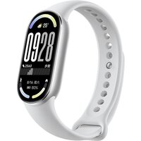 Xiaomi Smart Band 10 M2459B1 (серебристый, с белым силиконовым ремешком, международная версия) Image #1