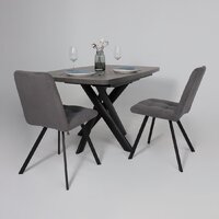 Мамадома Leonel-130 раздвижной 130-165х85 (дымчатая керамика/черный) Image #4