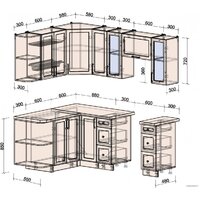 Интерлиния Тренд 1.5x2.1 левая (мята/мята/дуб бунратти) Image #6