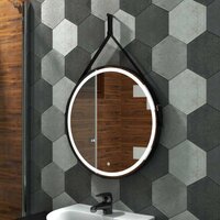  Континент Зеркало Millenium Black Led D 65 (натуральная кожа, черный) - Превью изображения №6 — Интернет-Магазин TECNO.BY