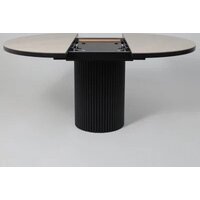 Кухонный стол Мамадома Askar round slide-116 раздвижной круглый 116-156 (bayona ivory premium cer/черный) - Превью изображения №14 — Интернет-Магазин TECNO.BY