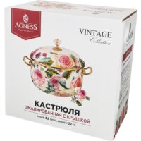 Кастрюля Agness Винтаж 950-024 - Превью изображения №3 — Интернет-Магазин TECNO.BY
