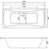 Ванна Lauter Olympia 170x75 21100075 (с каркасом) - Превью изображения №8 — Интернет-Магазин TECNO.BY