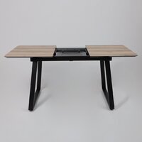 Lepremo AV 1208 HPL+МДФ раздвижной 1200-1600x800 (дуб делано натуральный/черный) Image #6