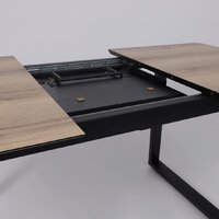 Lepremo AV 1208 HPL+МДФ раздвижной 1200-1600x800 (дуб делано натуральный/черный) Image #14