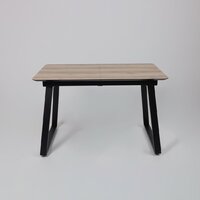 Lepremo AV 1208 HPL+МДФ раздвижной 1200-1600x800 (дуб делано натуральный/черный) Image #5