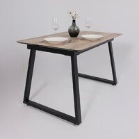 Lepremo AV 1208 HPL+МДФ раздвижной 1200-1600x800 (дуб делано натуральный/черный) Image #18