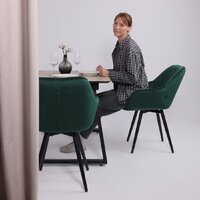 Lepremo AV 1208 HPL+МДФ раздвижной 1200-1600x800 (дуб делано натуральный/черный) Image #22