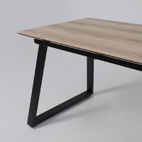 Lepremo AV 1208 HPL+МДФ раздвижной 1200-1600x800 (дуб делано натуральный/черный) Image #13