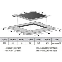 Варочная панель Meferi MIH604GR Comfort Plus - Превью изображения №9 — Интернет-Магазин TECNO.BY