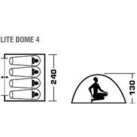 Jungle Camp Lite Dome 4 (зеленый/серый) Image #7