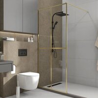 Teymi Helmi 90x200 T00304 (прозрачное стекло/золото глянцевый) Image #5