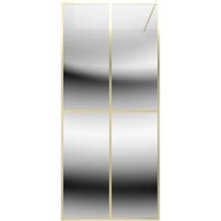 Teymi Helmi 90x200 T00304 (прозрачное стекло/золото глянцевый) Image #2