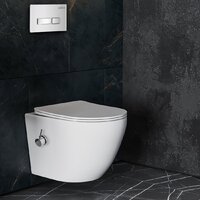 Roxen Antares Bidet в комплекте с инсталляцией StounFix Dual Fresh 6 в 1 962866 (кнопка: белое стекло) Image #10