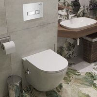 Roxen Antares Bidet в комплекте с инсталляцией StounFix Dual Fresh 6 в 1 962866 (кнопка: белое стекло) Image #11