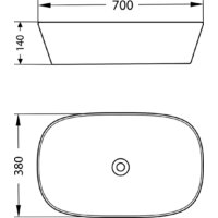 Умывальник Lauter 21393-70 + Reef 21CK8678C с сифоном 21635CH (хром) - Превью изображения №5 — Интернет-Магазин TECNO.BY