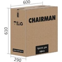 CHAIRMAN CH636 (ткань, черный пластик/оранжевый) Image #7