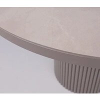Кухонный стол Мамадома Askar round slide-116 раздвижной 116-156 (bayona ivory premium cer/капучино) - Превью изображения №8 — Интернет-Магазин TECNO.BY