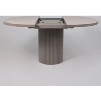 Кухонный стол Мамадома Askar round slide-116 раздвижной 116-156 (bayona ivory premium cer/капучино) - Превью изображения №14 — Интернет-Магазин TECNO.BY