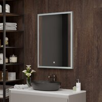 Континент Зеркало Frame Silver Led 60x80 Image #4