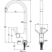 Cersanit Elio однорычажный 68261 (черный) Image #14